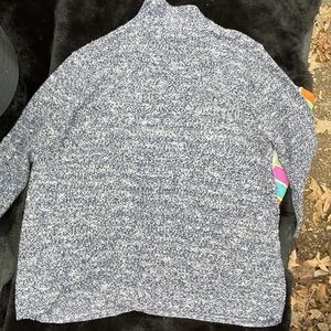 Kim Kim Rogers’ Open Front 3/4 Sleeves Cardigan Sweater Acrylic Rayon Large L